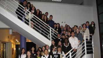 Students on the Stairs