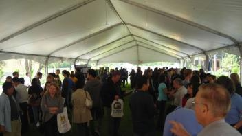 On Decision Day, the college’s tent was busy.