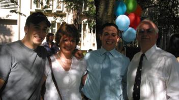 Marco Garcia, his advisor and family