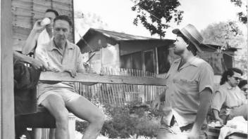 FST Department picnic, undated, 1950s, with George Marsh in foreground