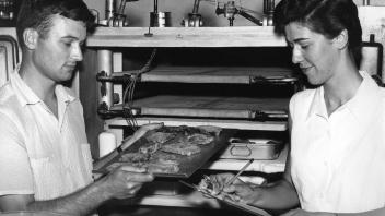 Image of Al Tappel and student in Cruess Hall processing lab