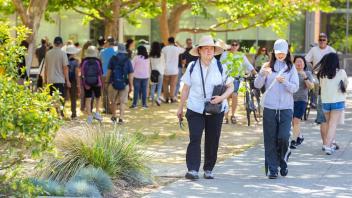 people outside at RMI on Picnic Day