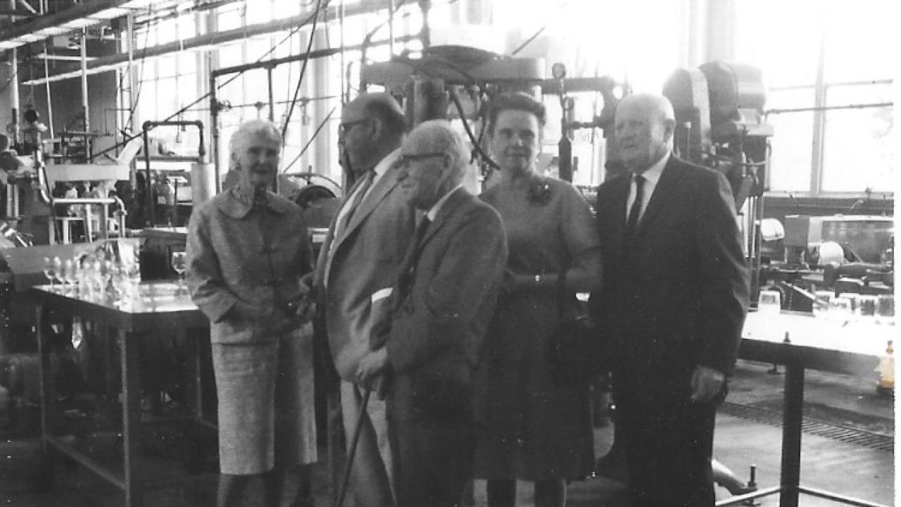 Pilot plant opening pic, 1960s