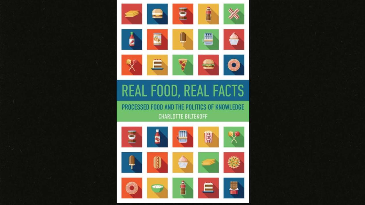 Real Food, Real Facts book launch flyer, Feb. 4, 2025 4:30 - 7:30 pm
